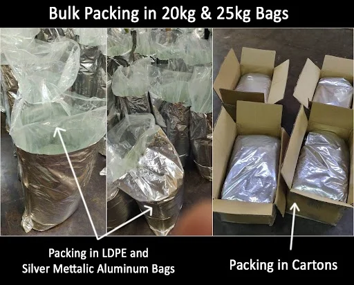 Bulk Packing 20kg and 25kg Bags