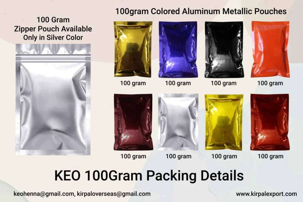 Metallic Colored Aluminum Pouches